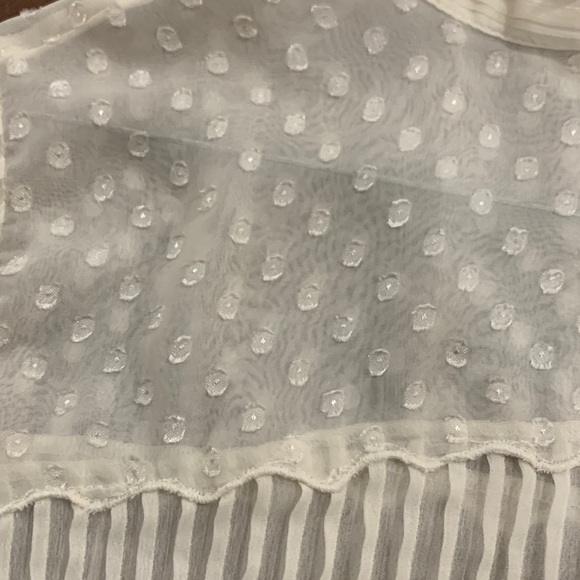 Ann Taylor white women’s long sleeve 
Blouse Size XS - Picture 5 of 5